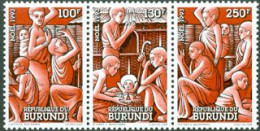 BURUNDI 1993 - Noël - Scènes Locales - 3 V. - Unused Stamps