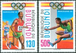 BURUNDI 1992 - J.O. Barcelona - 2 V. - Unused Stamps