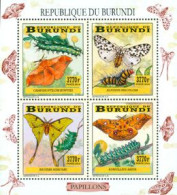 BURUNDI 2014 -  Chenilles Et Papillons - I I - 4 Timbres 3770 BIF - Ongebruikt