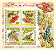 BURUNDI 2014 -  Chenilles Et Papillons - I - Bloc Collectif-2025 BIF - Unused Stamps