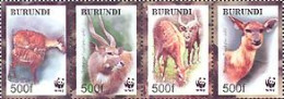 BURUNDI 2004 - W.W.F. - Antilope Siratunga - 4 V. - Unused Stamps