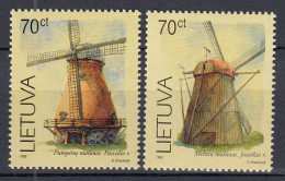 LITHUANIA 1999 Wind Mill MNH(**) Mi 696-697 #Lt1084 - Lituania