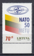 LITHUANIA 1999 NATO MNH(**) Mi 692 #Lt1086 - Lituanie