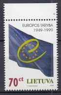 LITHUANIA 1999 EU Council Flag MNH(**) Mi 695 #Lt1087 - Litauen