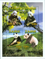 ZAIRE 1996 - Le Panda Géant - Bloc - Bären