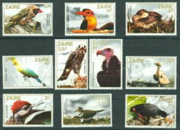 ZAIRE 1982 - Oiseaux Du Zaire - 10 V. - Águilas & Aves De Presa