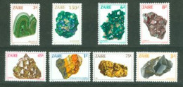 ZAIRE 1983 - Minéraux - 8 V. - Minerales