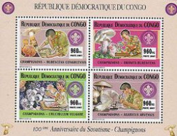 CONGO KINSHASA 2007 -  Scouts Et Champignons - BF Collectif - Unused Stamps