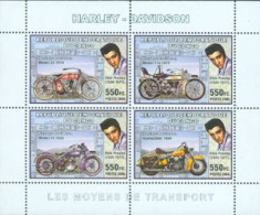 CONGO KINSHASA 2006 - Harley Davidson Et Elvis Presley - 4 V. - Elvis Presley