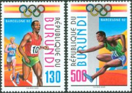 BURUNDI 1992 - J.O. Barcelona - 2 V. - Athlétisme