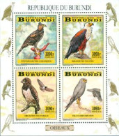 Burundi 2014 - Les Oiseaux Du Burundi - Rapaces - Feuillet - Eagles & Birds Of Prey