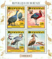 Burundi 2014 - Les Oiseaux Du Burundi - Echassiers - Feuillet - Picotenazas & Aves Zancudas