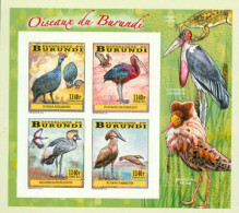 Burundi 2014 - Les Oiseaux Du Burundi - Echassiers - Bloc Collectif ND - Cigognes & échassiers