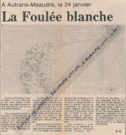 Document (1982), La Foulée Blanche à Autrans-Meauldre Le 24 Janvier, 6000 Concurrents Attendus, Ski De Fond - Verzamelingen