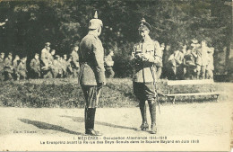 08  MEZIERES - OCCUPATION 14-18 - LE KRONPRINZ AVANT LA REVUE DES BOYS SCOUTS DANS ..... (ref 9386) - Otros & Sin Clasificación