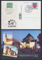 Museum Castle Palace CITY Simontornya Coat Of Arms + 1961 STAMP Filaposta Postmark 2005 HUNGARY STATIONERY POSTCARD FDC - Châteaux