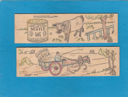 SIGNET/MARQUE PAGES, FARINE LACTEE/ LAIT CONCENTRE SUCRE NESTLE,COLORIAGE NESTLE. - Marcapáginas