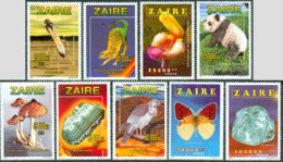 ZAIRE 1996 - Usage Courant De Feuilles De 15 - Timbres Avec Bord Blanc - 9 V. - Nuevos