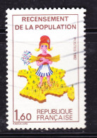 FRANCE Timbre 2202a Oblitéré, Variété Recensement Sans Le Chiffre 7 Dans La Corse - Used Stamps