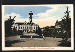 AK Turnu-Severin, Statuia Imperatului Traian  - Rumänien