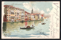 Artista-Cartolina Venezia, Canal Grande Da S. Gregorio  - Venezia