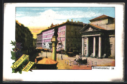 Cartolina Trieste, Börsenplatz 18  - Trieste