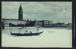 Lume Di Luna-Cartolina Venedig, Panorama Mit Gondel  - Venezia (Venice)