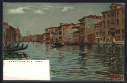 Lithographie Venezia, Canalazzo Da S. Toma  - Venezia