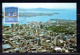 NEW ZEALAND NUOVA ZELANDA 1990 EARLY SETTLEMENT AUCKLAND RENGITOTO ISLAND150th ANNIVERSARY 1.80$ MAXI MAXIMUM CARD CARTE - FDC