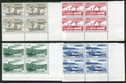 NORWAY 1977 Coastal Shipping Blocks Of 4 MNH / **.  Michel 747-50 - Ungebraucht