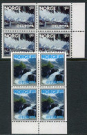 NORWAY 1977 Landscapes Blocks Of 4 MNH / **.  Michel 742-43 - Ungebraucht