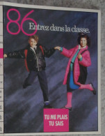 Petit Calendrier De Poche 1986 1987 Enseigne Monoprix  Entrez Dans La Classe - Tamaño Pequeño : 1981-90