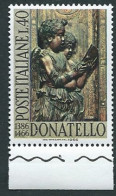 Italia 1966; Donatello, Scultore ; Anniversario Della Morte. Bordo Inferiore. - 1961-70:  Nuovi