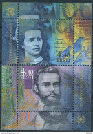 Mi Block 17 MNH ** / Re-introduction Of The Estonian Kroon 10th Anniversary / Money, Banknote - Estland