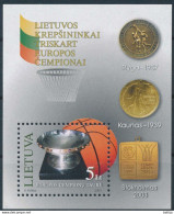 Mi Block 29 ** MNH / 3rd Time Winner Of The European Basketball Championship, Trophy - Litauen