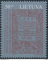 Mi I ** MNH - Not Issued Error / 1st Book Edition In The Lithuanian Language 450th Anniversary - Pirimajai - Lituania