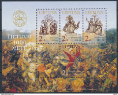 Mi Block 30 ** MNH / Lithuania 1000 Years / Late Middle Ages, Medieval Period - Lithuania