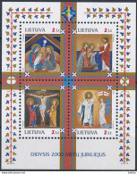 Mi Block 20 ** MNH / Christianity 2000 Years, Religion, Bible - Litouwen