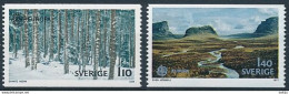 Sweden, Mi 989-990 ** MNH / Landscapes / CEPT, Europa - 1977