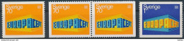 Sweden, Mi 634-635 ** MNH / CEPT, Europa - 1969