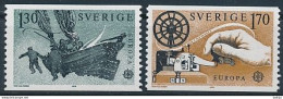 Sweden, Mi 1058-1059 ** MNH / History Of The Postal And Telecommunications System, Morse, Telegraph / CEPT, Europa - 1979