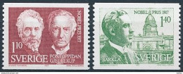 Sweden, Mi 1010-1011 ** MNH / Henrik Pontoppidan, Karl Gjellerup, Charles Glover Barkla - Prix Nobel