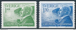 Sweden, Mi 970-971 ** MNH / Verner Von Heidenstam - Premio Nobel