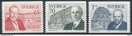 Sweden, Mi 886-888 ** MNH / Max Von Laue, Theodore William Richards, Robert Bárány - Premio Nobel