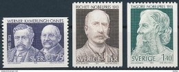 Sweden, Mi 833-835 ** MNH / Alfred Werner, Heike Kamerlingh Onnes, Charles Richet, Rabindranath Tagore - Nobel Prize Laureates