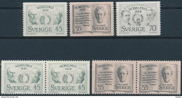 Sweden,Mi 662-663 ** MNH / Wilhelm Ostwald, Emil Theodor Kocher, Selma Lagerlöf, Guglielmo Marconi, Karl Ferdinand Braun - Prix Nobel