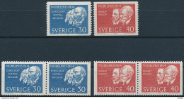 Sweden, Mi 529-530 ** MNH / José Echegaray, Frédéric Mistral, John William Strutt Rayleigh, William Ramsay, Ivan Pavlov - Nobelprijs