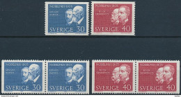 Sweden, Mi 542-543 ** MNH / Philipp Lenard, Adolf Von Baeyer, Robert Koch, Henryk Sienkiewicz - Nobelprijs