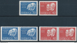 Sweden, Mi 529-530 ** MNH / José Echegaray, Frédéric Mistral, John William Strutt Rayleigh, William Ramsay, Ivan Pavlov - Nobelprijs