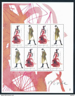 Mi 2601+2607 ** MNH, Cyl 2, Sheetlet, Kleinbogen / Creations Of Swedish Fashion Designers - Blokken & Velletjes